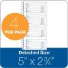 Adams Service Call Book, 5.25 x 11 Inch, Spiral Binding, 2-Part, Carbonless, 4 Messages per Page, 200 Sets, White and Canary (SC1155), White/Canary