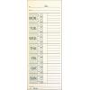 Adams Time Cards, Weekly, 2-Sided, Overtime Format, Named Days, 3-3/8″ x 9″, Manila, Green/Red Print, 200-Count (9791-200)(3-3/8″ x 9″)
