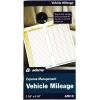 Adams Vehicle Mileage Journal, , 3.25 x 6.25 Inches, White (AFR10)
