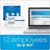 Adams W2 Forms 2019, 6 Part Tax Forms Kit, 12 Employee Kit of Laser/Inkjet Forms, 3 W3 Summary Forms, 12 Self Seal Envelopes, Tax Forms Helper Online (TXA12618)
