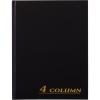Adams Account Book, 4-Column, Black Cloth Cover, 9.25 x 7 Inches, 80 Pages Per Book (ARB8004M)(Size: 80 Pages Per Book)