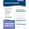 Adams Application for Employment, Forms and Instructions, 50 Forms per Pack (HR104) , White