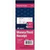 Adams Money/Rent Receipt Book, 2-Part, 50 Carbons, 2-3/4 x 7-3/16 Inches, 50 Sets per Book (D2701)