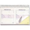 Adams Phone Message Book, 8.5 x 5.25 Inch, Spiral Bound, 2-Part, Carbonless, 2 Messages per Page, 200 Sets, White and Canary (SC5805D)