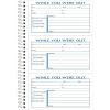 Adams Phone Message Book, 8.5 x 5.25 Inch, Spiral Bound, 2-Part, Carbonless, 3 Messages per Page, 300 Sets, White and Canary (SC8603D)
