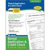 Adams Rental Application & Credit Check Forms, Premium Collection, Includes Downloadable, Fillable Digital Forms, White (LF213P)