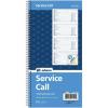 Adams Service Call Book, 5.25 x 11 Inch, Spiral Binding, 2-Part, Carbonless, 4 Messages per Page, 200 Sets, White and Canary (SC1155), White/Canary