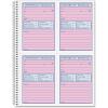 Adams Spiral Bound Phone Message Book, Carbonless Duplicate, 4 Messages per Page, 200 Sets per Book (SC1184D)