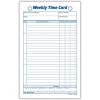 Adams Weekly Time Cards, 1-Sided, 4.25 x 6.75 Inches, White Index Bristol Paper, 100 Cards Per Pack (9616ABF)