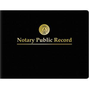 Adams Notary Public Record Journal, 11 x 8.5 Inches, 6 Entries Per Page, 63 Pages Per Book, Black (AFR90)(Size: Pack of 1)