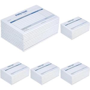 Adams Petty Cash Receipt Pad, Carbonless 1-Part Book, 5 x 3.5 Inches, 50 Copies per Pad, Rent Receipts Set, Pack of 12 (9672ABF)(50 Count (Pack of 5))