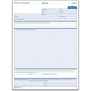 Adams Proposal Unit Form, 3 Part, Carbonless, 8.5 x 11.44 Inches, 50 Sets per Pack, White and Canary and Pink (NC3818-50)(8.5 x 11.44 inches (Pack of 8))
