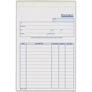 Adams Statement Single Sheets, 5.63 x 8.44, 100 Sheets, White (9621ABF)