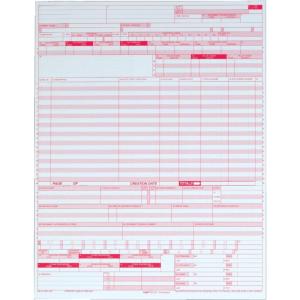 Adams UB-04 Continuous Hospital Insurance Claim Form, 1 Part, Laser, 8.5 x 11 Inches, 2500 Sets per Carton, White (59870R)