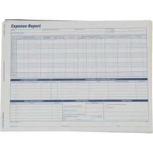 Adams Weekly Expense Report Forms, 2-Part Carbonless, White/Canary, 11.44 x 8.5 Inches, 50 Sets per Pack (9032ABF)
