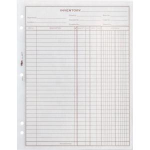TOPS Inventory Sheet Book, 8-1/2″ x 11″, 100 Sheets, 2PDS/PK