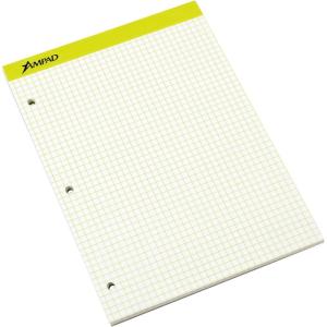 Ampad Double Sheet Graph Pad, 8-1/2 x 11-3/4 Inches, 4 x 4 Quad Rule, Color Will Vary, 100 Sheets (20-278)