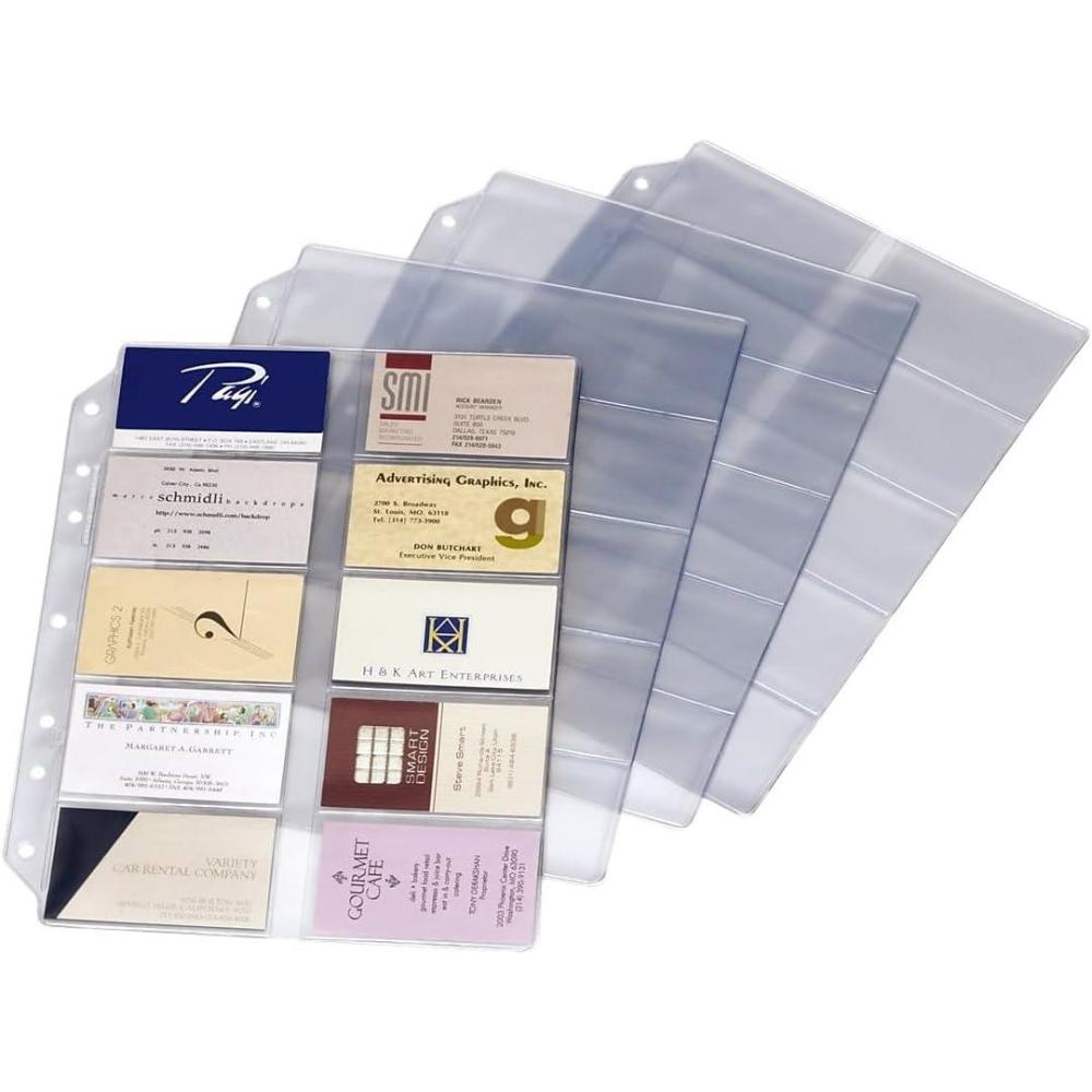 image:imageTOPS Cardinal Poly Business Card Refill Page 10Pack 7860 000