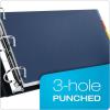 Cardinal 84250 Tabloid-Size Poly Index Divider, 5-Tab, Multicolor Colors