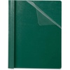 Oxford Premium Report Covers, Clear Front, Letter Size Folder with Prongs, for Presentation at School or Office, Dark Green, 25 per Box (58817)